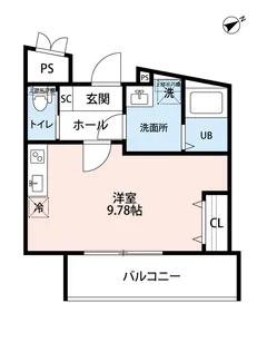グランイル武蔵小杉【3階】の間取り
