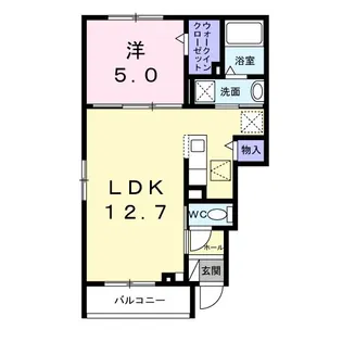 大阪府泉佐野市羽倉崎上町1【アパート】の間取り
