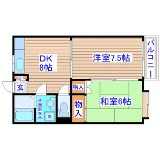 コーポみねぎしIII【1階】の間取り