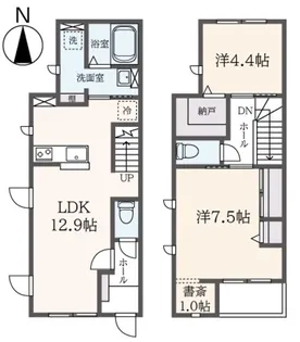東京都狛江市駒井町2【アパート】の間取り