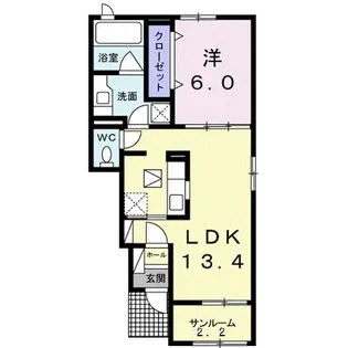 アルドールI【1階】の間取り