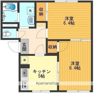 フレグランス平山C【2階】の間取り