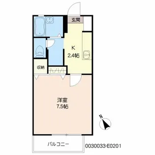 サンクチュアリー久留米V【2階】の間取り