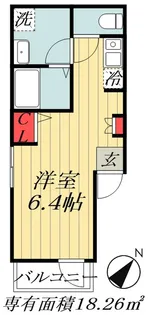 千葉県市川市欠真間1【アパート】の間取り