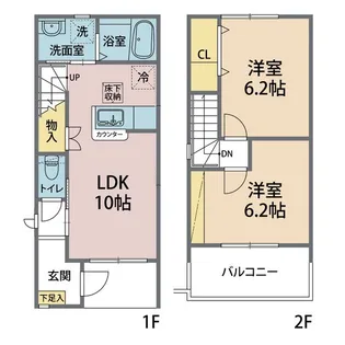 エタージュの間取り