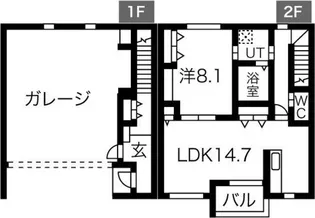Garagea I【2階】の間取り