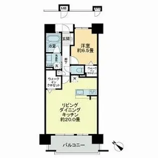 オーヴィジョン九品寺【13階】の間取り