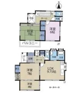 千葉県山武郡九十九里町藤下【一戸建】の間取り