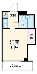 クレセントユニ二子新地【3階】の間取り