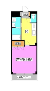 埼玉県所沢市東所沢和田1【マンション】の間取り