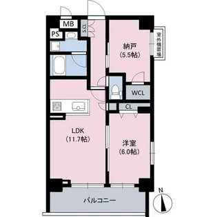 グランデトワール【4階】の間取り