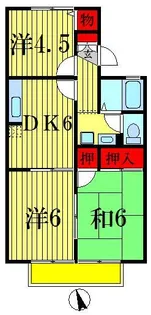 シャトルアイII【2階】の間取り