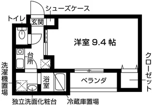 ネクスフィーダ北白川【3階】の間取り