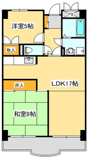 アビテール嶋田第一【4階】の間取り