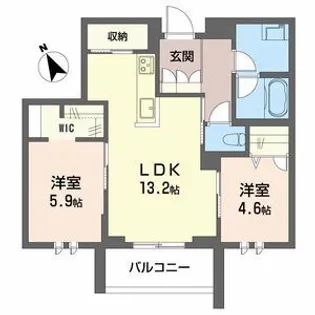 シャーメゾンサクラスクエア本郷【3階】の間取り