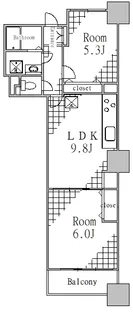 東京都中央区晴海1【マンション】の間取り