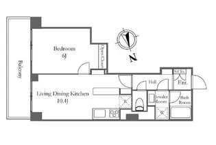 東京都中央区新川2【マンション】の間取り