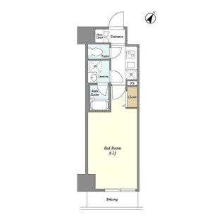 アクシーズタワー新都心【2階】の間取り