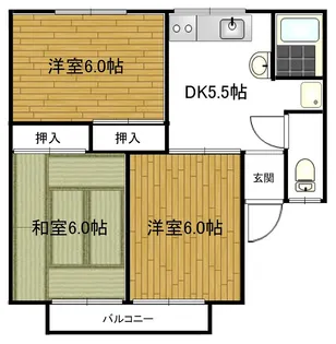 セジュール西村1【1階】の間取り