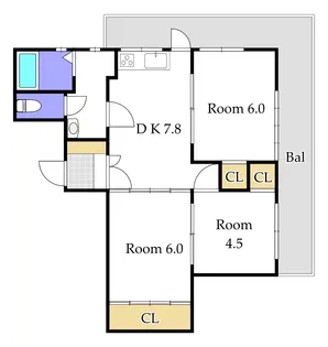 岡山県岡山市中区原尾島3【マンション】の間取り