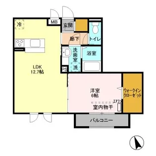 グランブラシェ【3階】の間取り