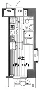 ガラ・ステージ芝公園駅前【6階】の間取り