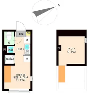 JUNE【1階】の間取り