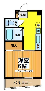 メゾンドボンシャンス【2階】の間取り