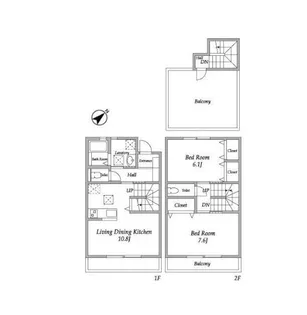SKY GRADEN【1階】の間取り