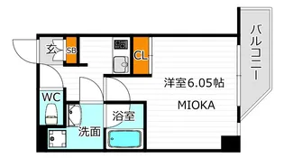 レオンヴァリエ天王寺北【5階】の間取り