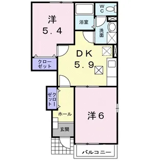 神奈川県小田原市早川2【アパート】の間取り