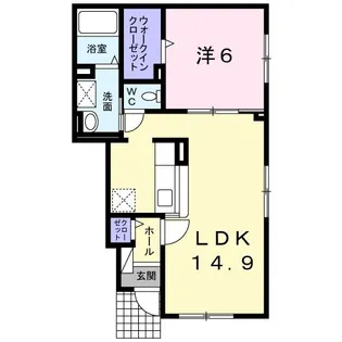 ミオII【1階】の間取り