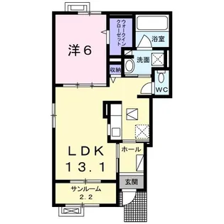 エレガント【1階】の間取り