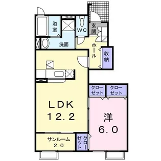 新潟県小千谷市大字稗生【アパート】の間取り