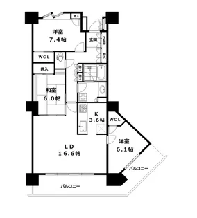 シティタワー品川【39階】の間取り