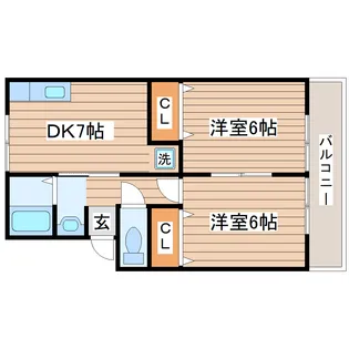 トゥインクルアイII【2階】の間取り