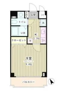 ラフィネ築地【3階】の間取り