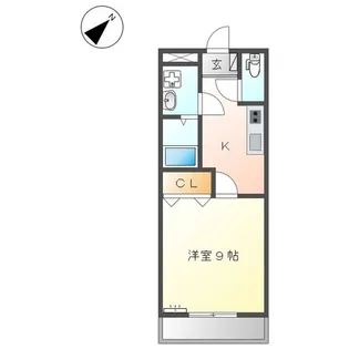クレストール山王 弐番館【2階】の間取り