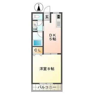 コーポ新町II【1階】の間取り
