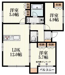 ソルサフィール井の頭【2階】の間取り
