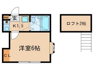 デン下北沢【2階】の間取り