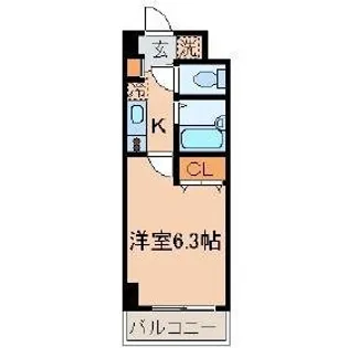 カーサピアチェーレ【3階】の間取り