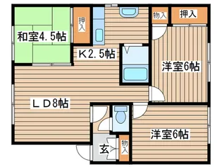 レジデンス喜多【3階】の間取り