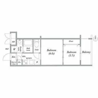 CREST TAPP京都二条【5階】の間取り