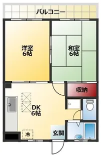 リバティマンション【1階】の間取り