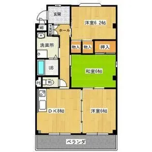 クレール.A【3階】の間取り