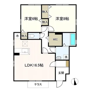 GreenSouth【1階】の間取り