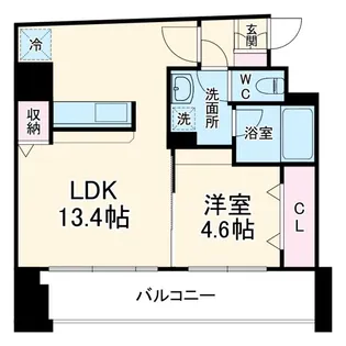 MAJESTIC千葉みなと【6階】の間取り