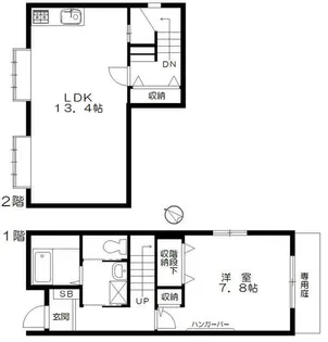コートアゼリア【1階】の間取り