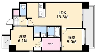 WESTIN KOUGOKITA【4階】の間取り